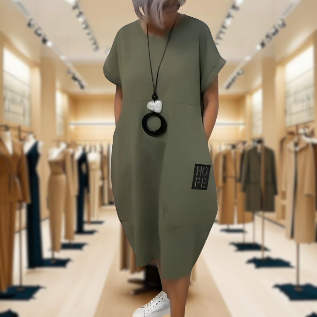 Addison™ - Stylish Short Sleeved Dress