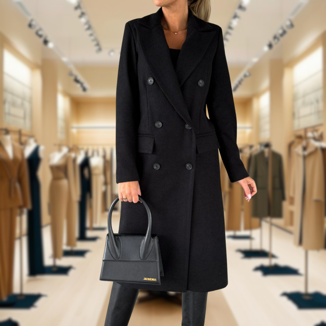 Kate™ | Woolen Coat Long Fit Women