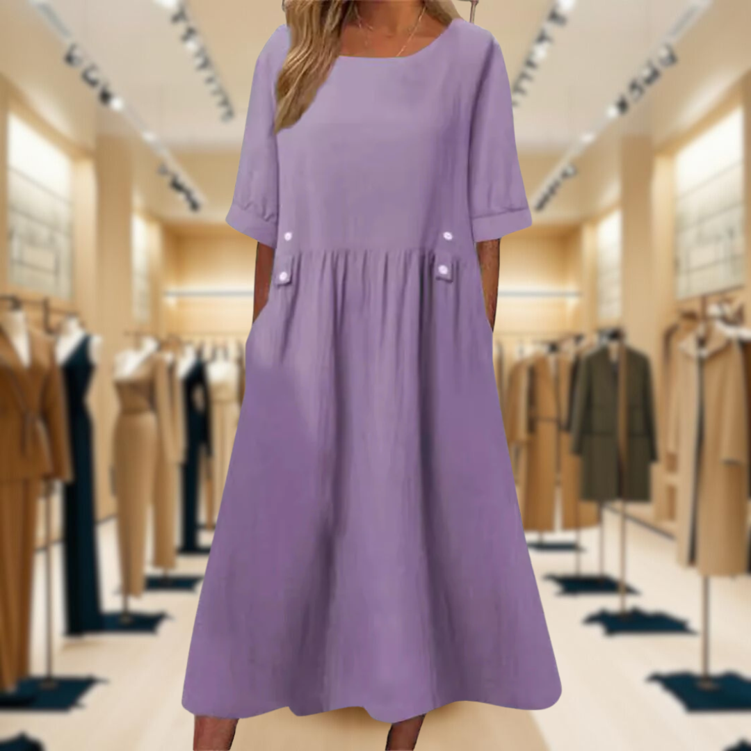 Jessa™ | Stylish Solid Colour Summer Dress