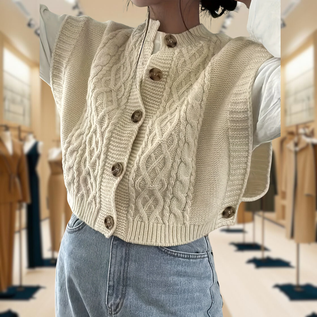 Trish™ - Vintage Button Knit Cardigan