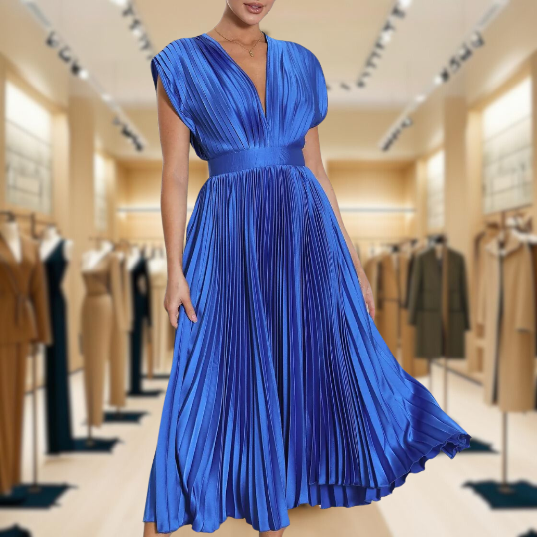 Ami™ | Chic Pleated Women's Dress