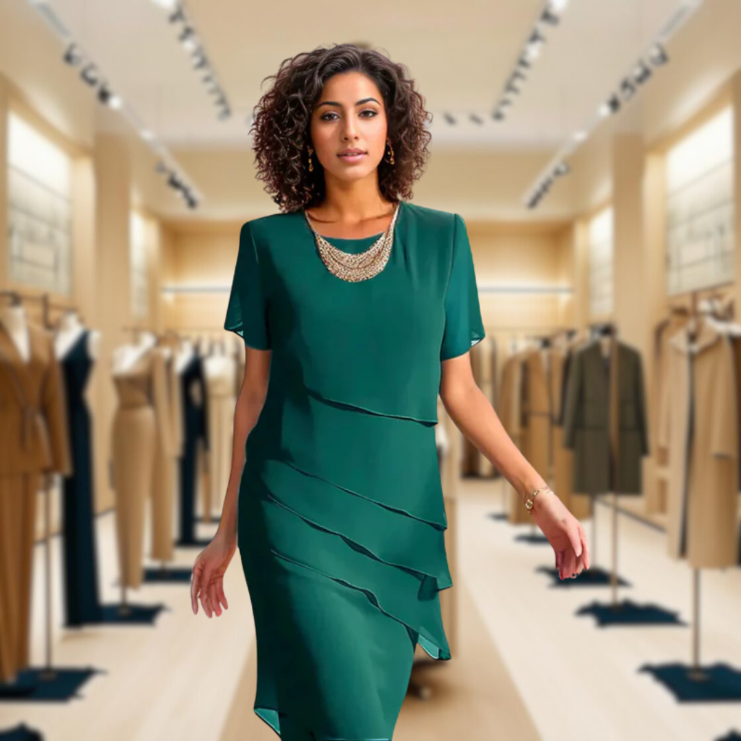 Lea | Layered Chiffon Dress