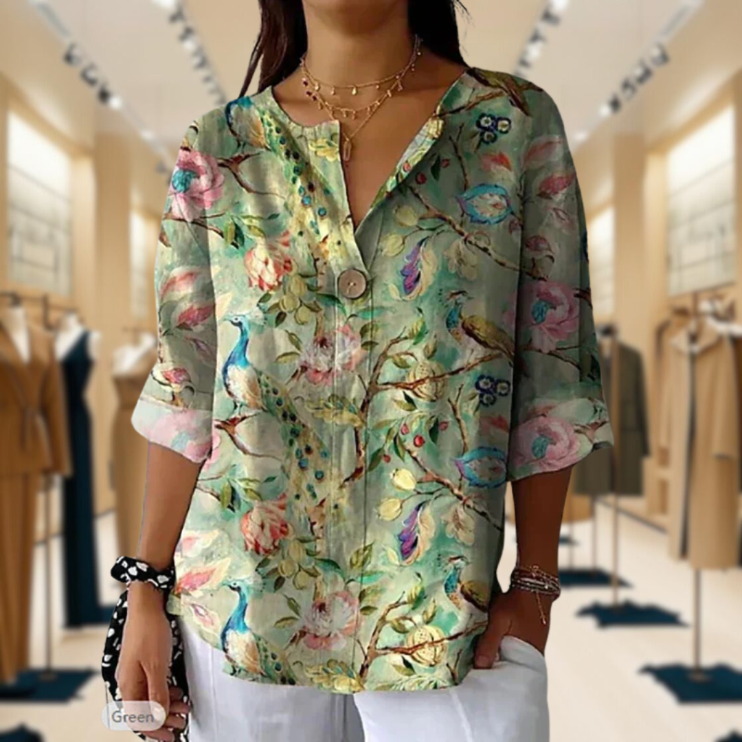 Alana | Floral Breeze Shirt