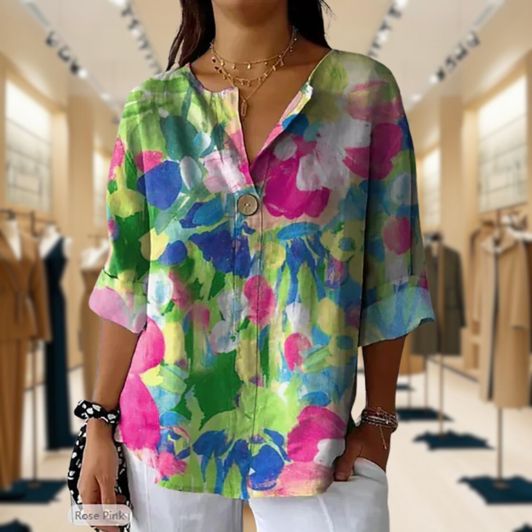 Alana | Floral Breeze Shirt