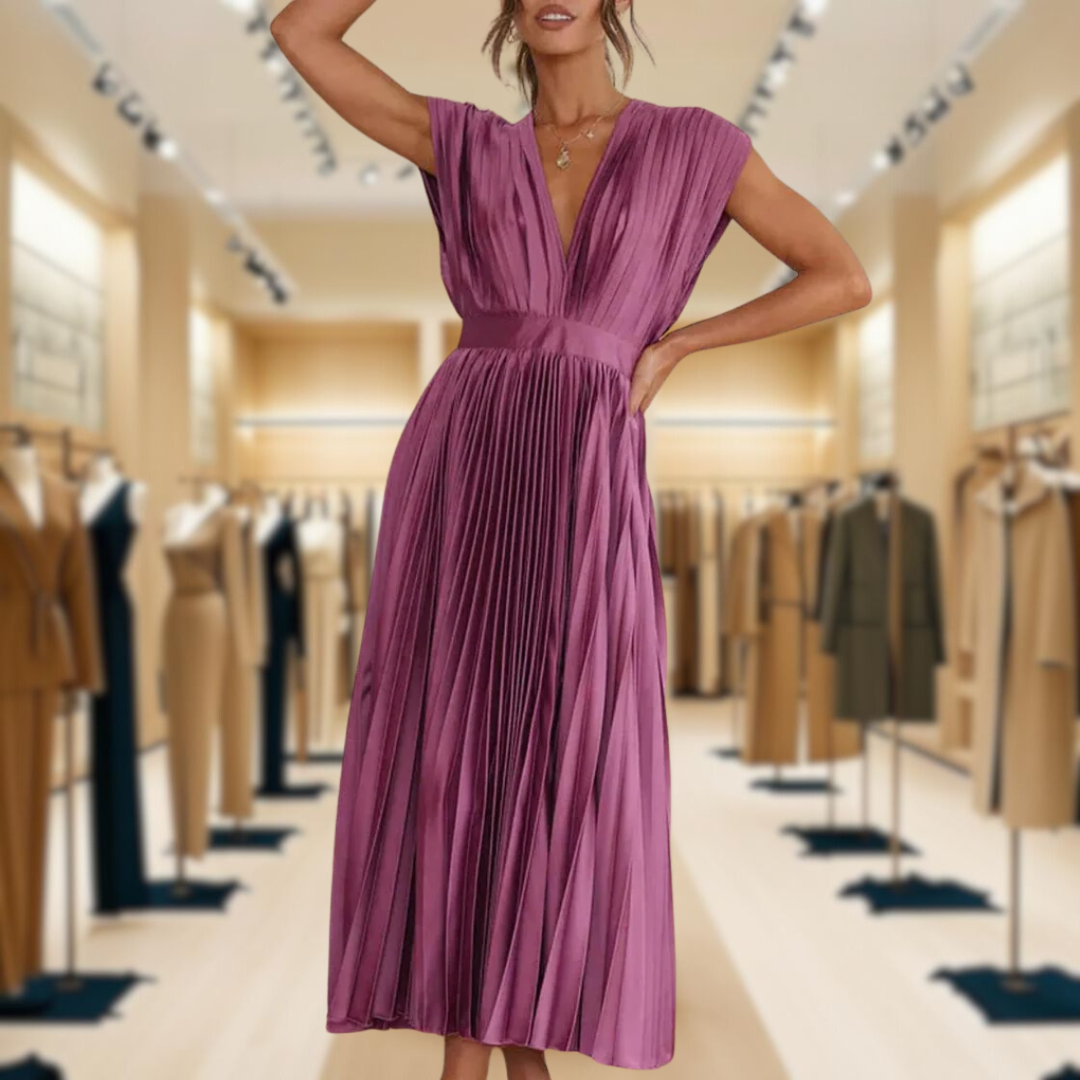 Ami™ | Chic Pleated Women's Dress
