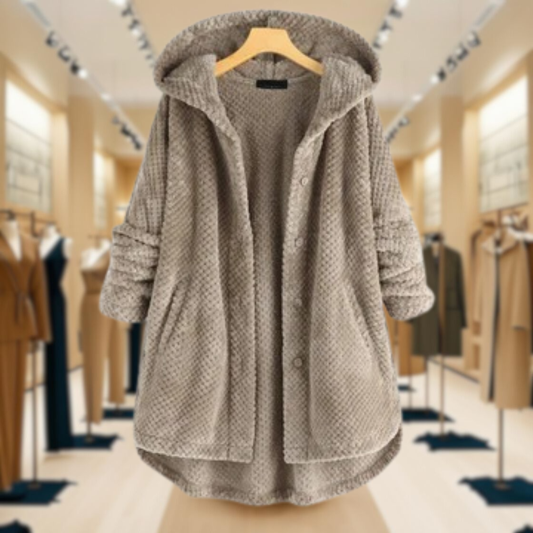 Mavis™ | Cozy Corduroy Hooded Coat