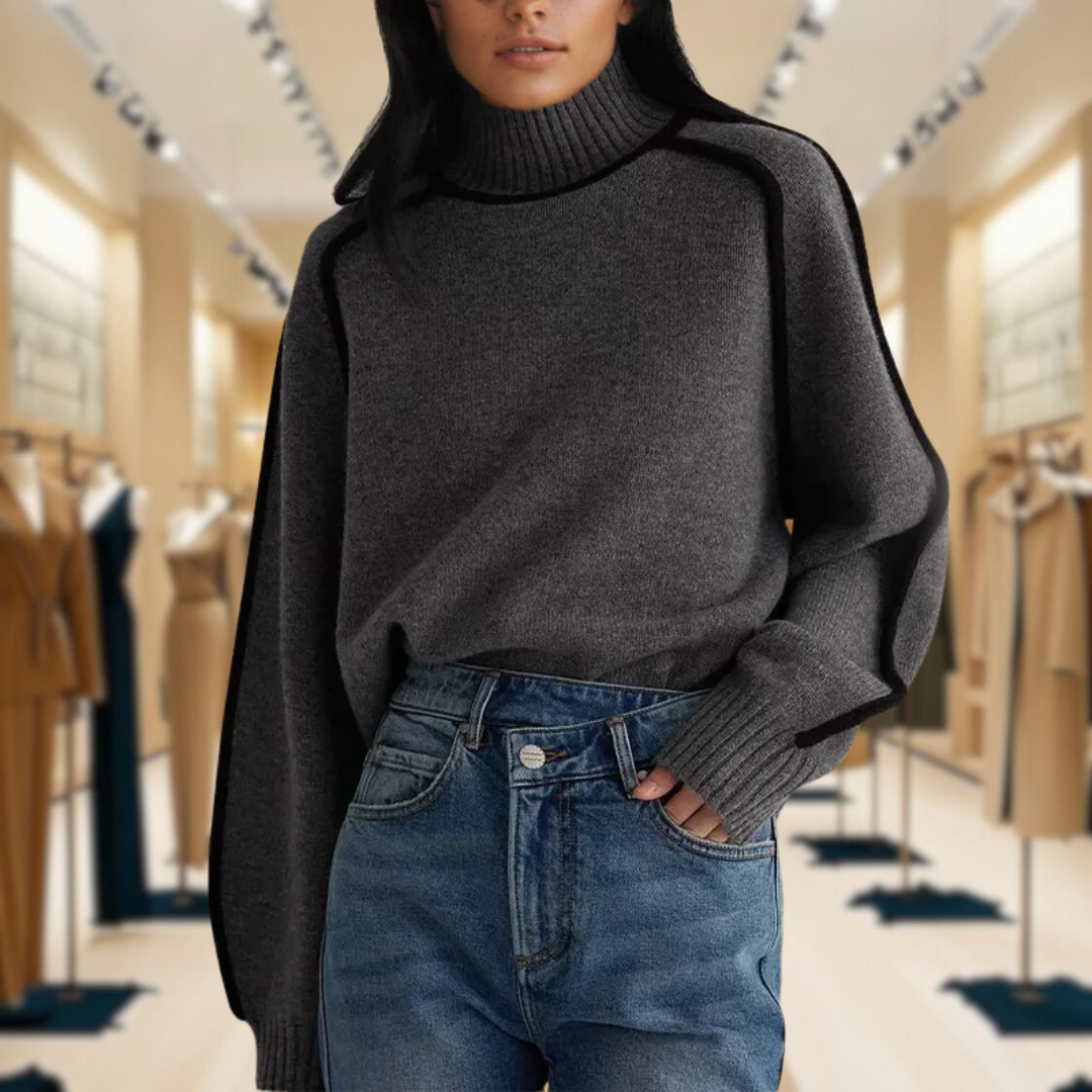 Yalina Warm Turtleneck Sweater