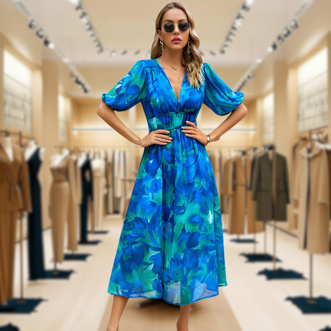 Alina™️ | Charming V-Neck Dress