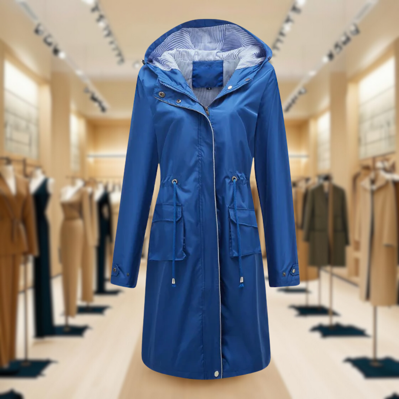 Lizaya | Elegant Trenchcoat Drawstrings