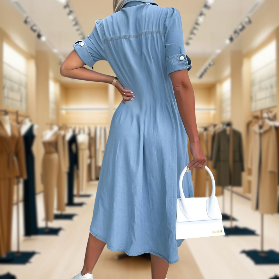 Zara™ | Elegant & Casual Denim Dress
