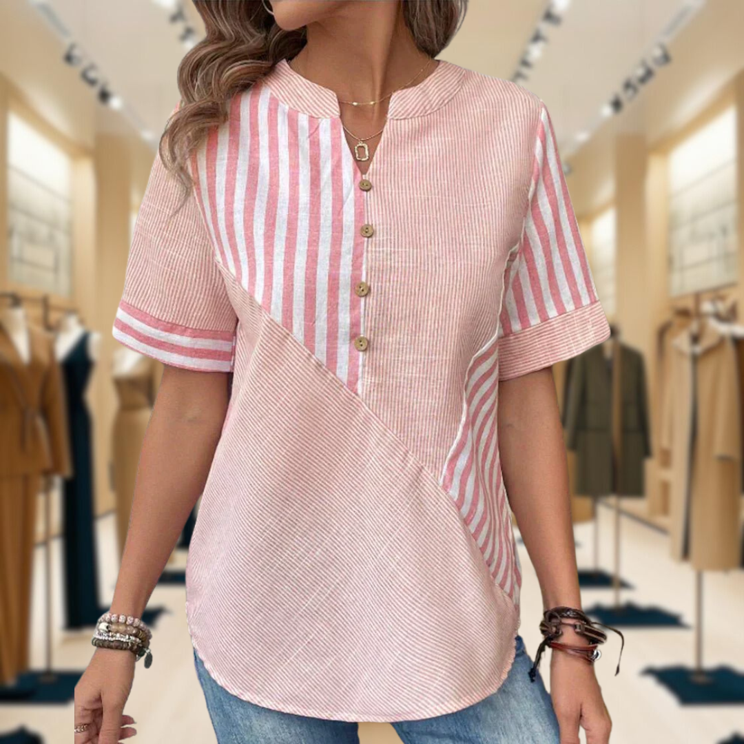 Lila | Soft Striped Blouse