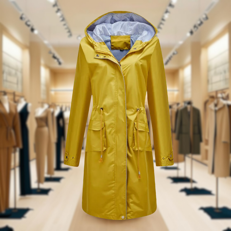 Lizaya | Elegant Trenchcoat Drawstrings
