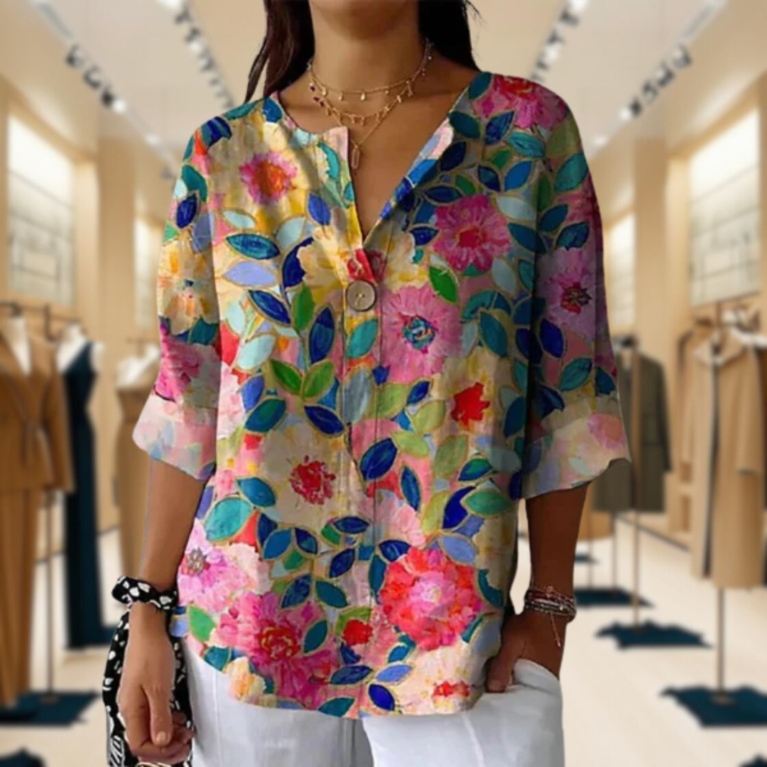 Alana | Floral Breeze Shirt