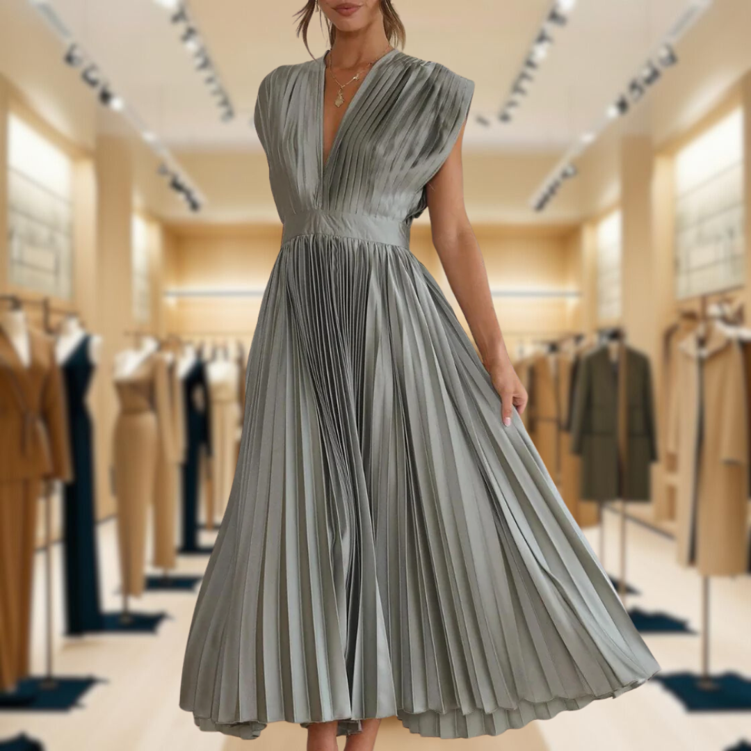 Ami™ | Chic Pleated Women's Dress