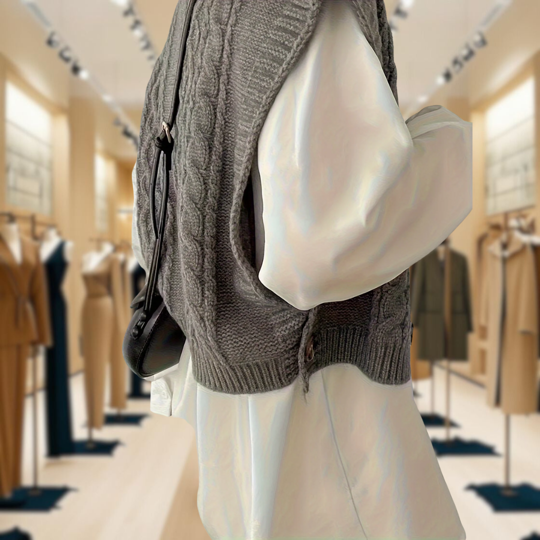 Trish™ - Vintage Button Knit Cardigan