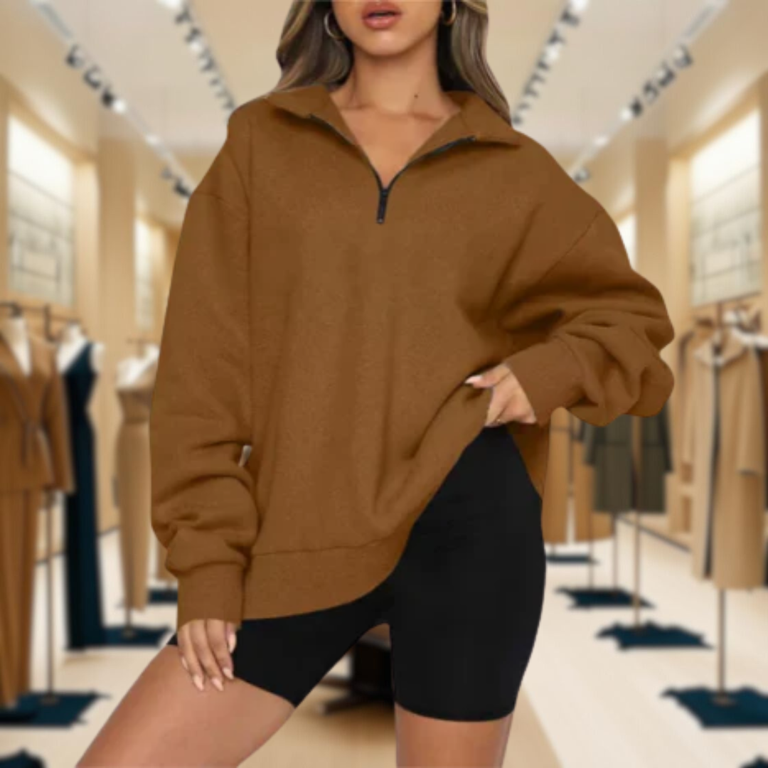 Charlotte – Sweatshirt With Collar