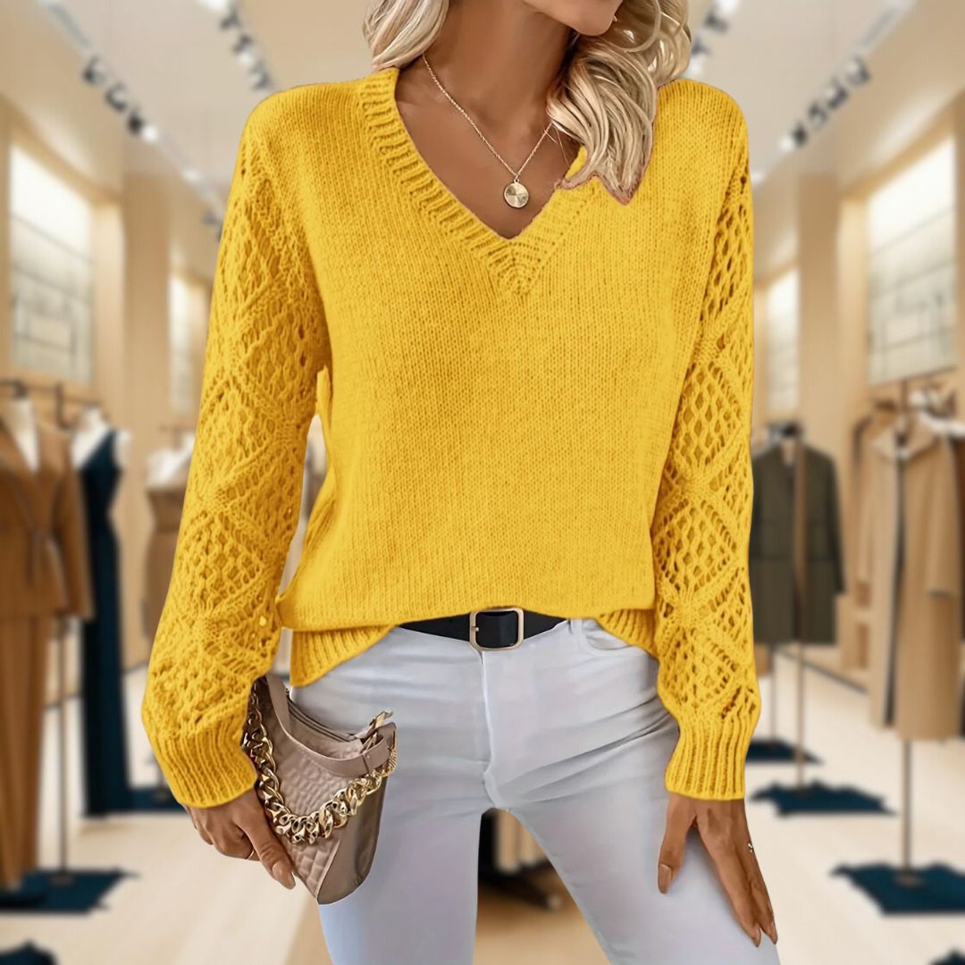 Betty™ | Cozy V-Neck Knit Pullover