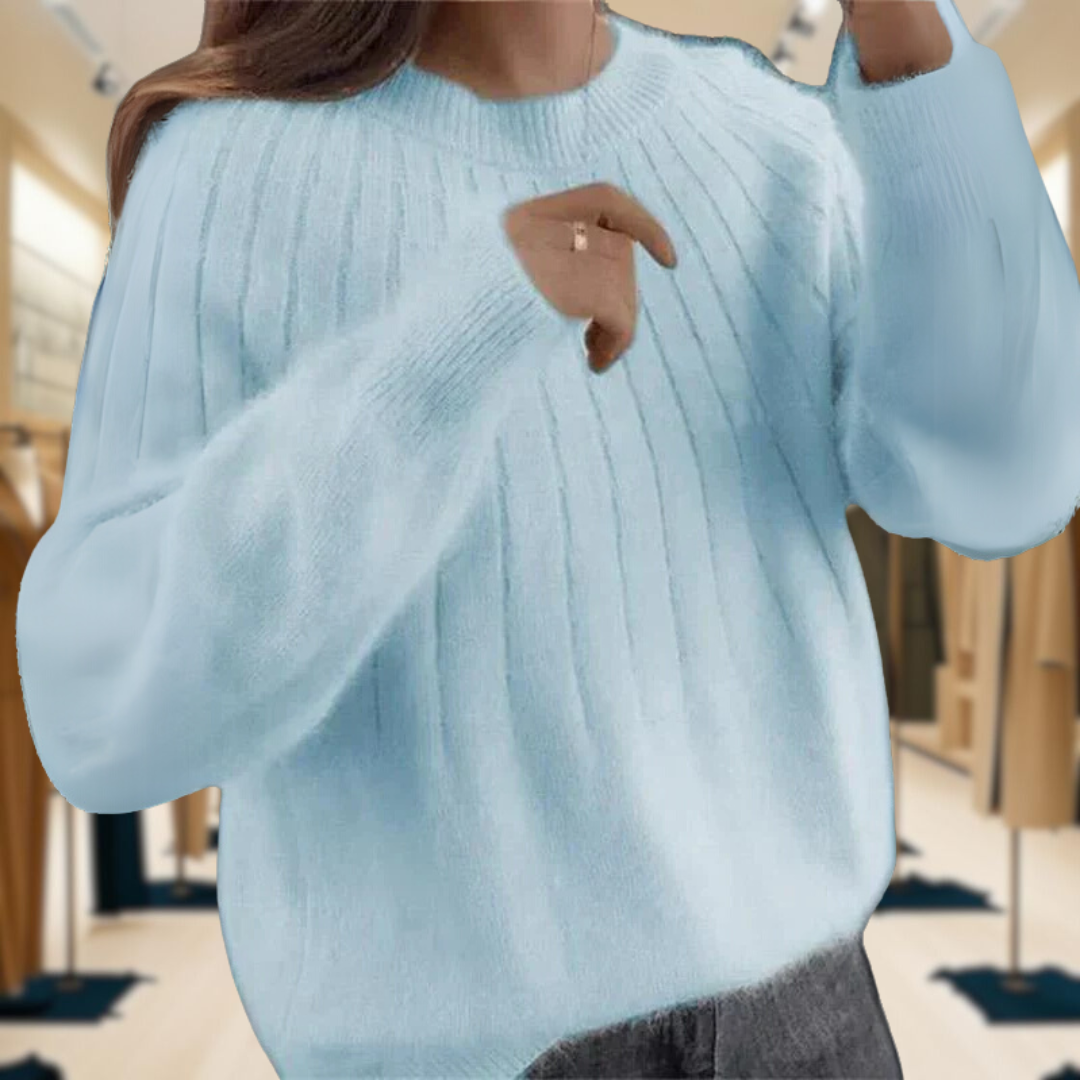 Caitlin™ | Stylish Ribbed Knit Sweater