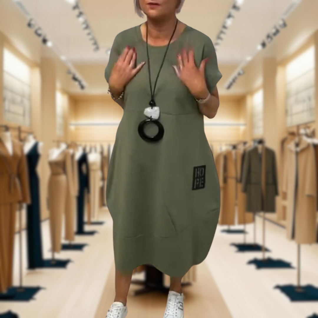 Addison™ - Stylish Short Sleeved Dress