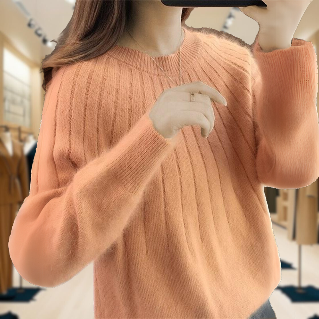 Caitlin™ | Stylish Ribbed Knit Sweater
