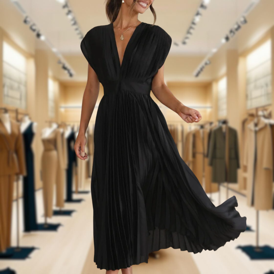 Ami™ | Chic Pleated Women's Dress