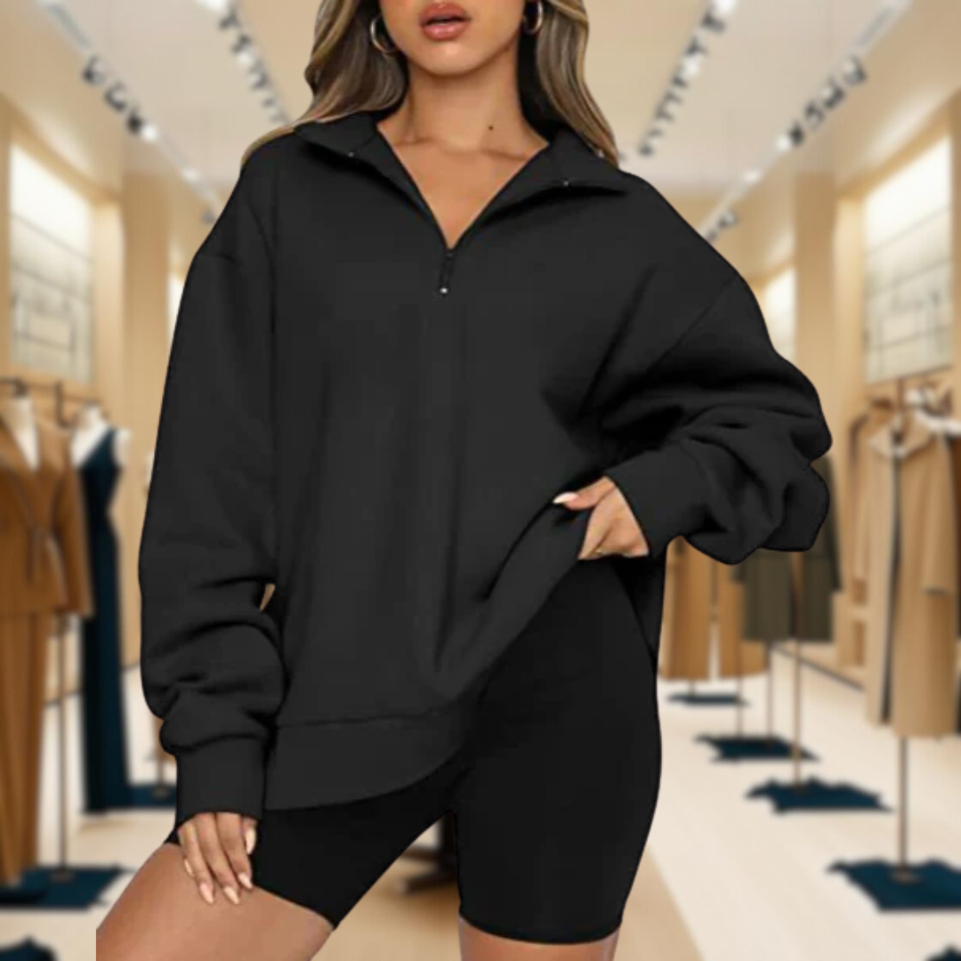 Charlotte – Sweatshirt With Collar