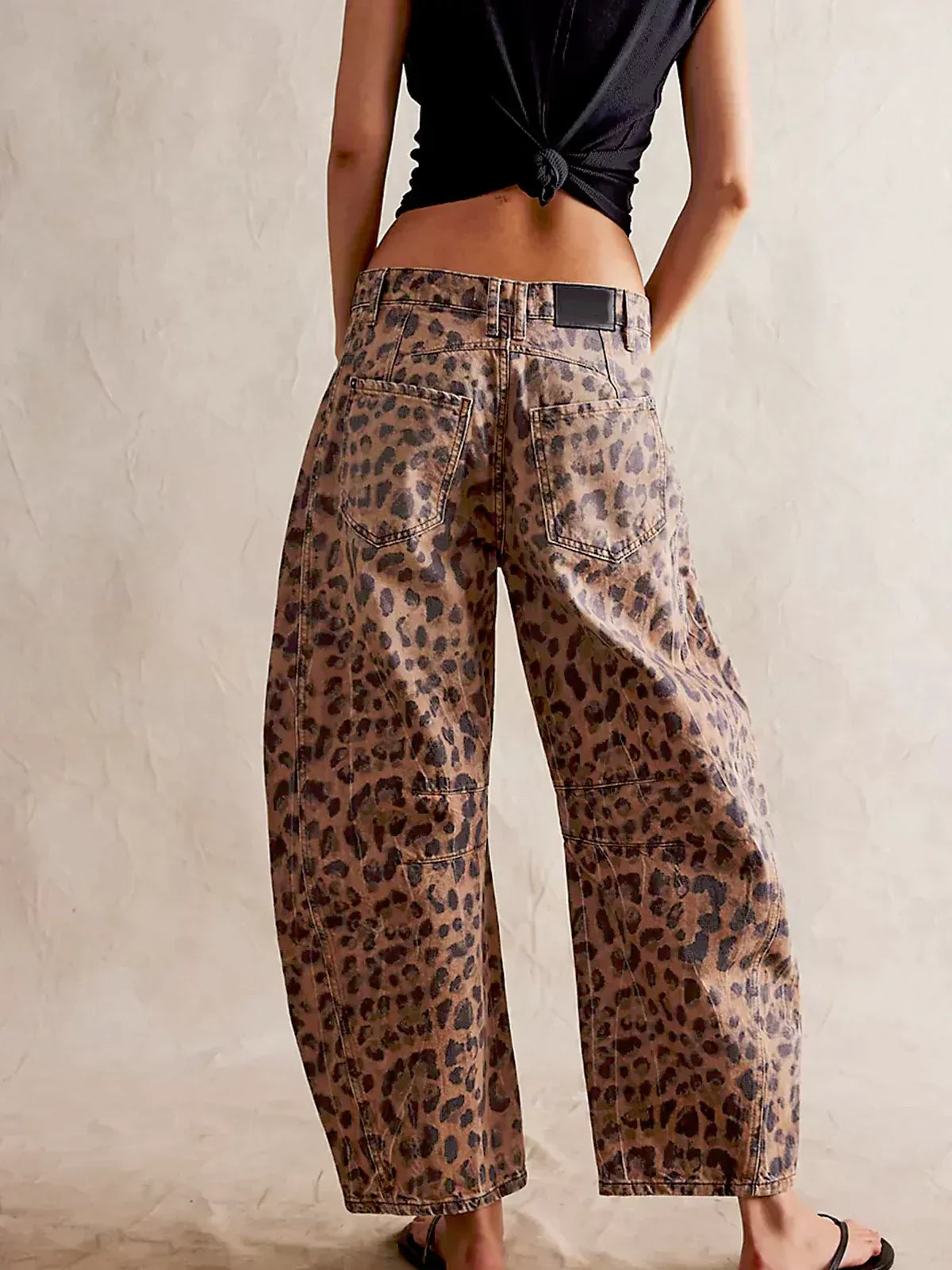 Anastasia | Print Barrel Jeans