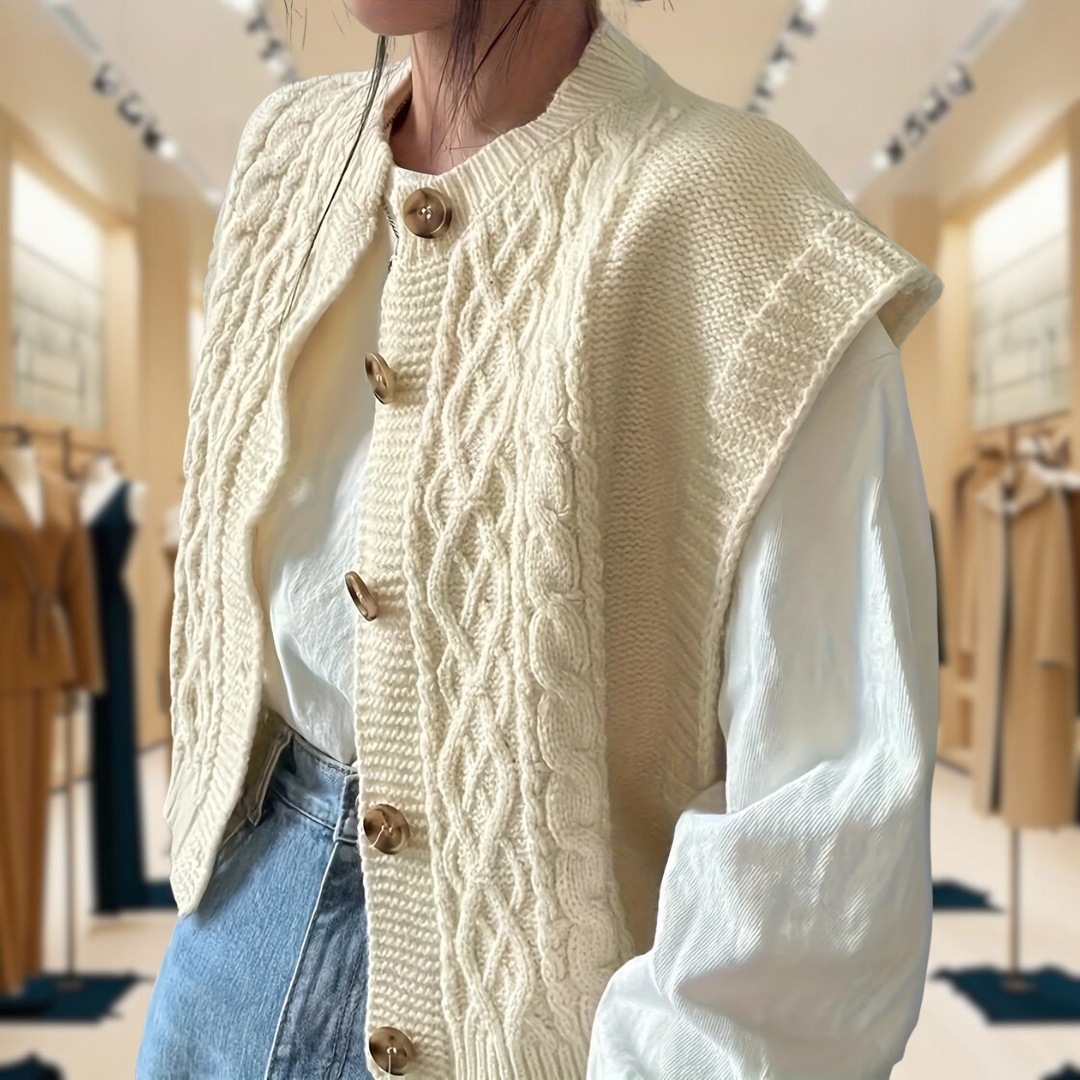 Trish™ - Vintage Button Knit Cardigan
