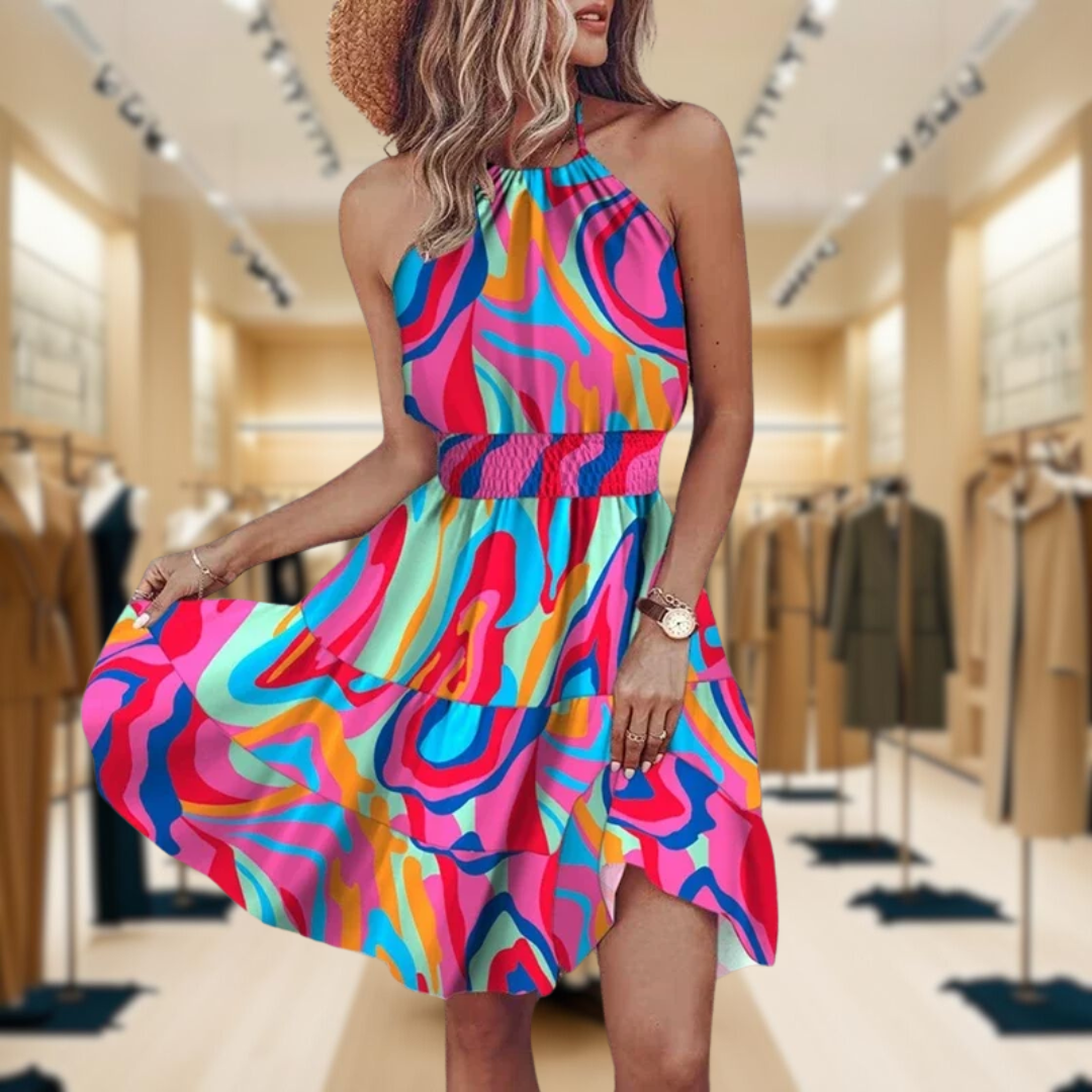 Angela™ - Chic Halter Dress