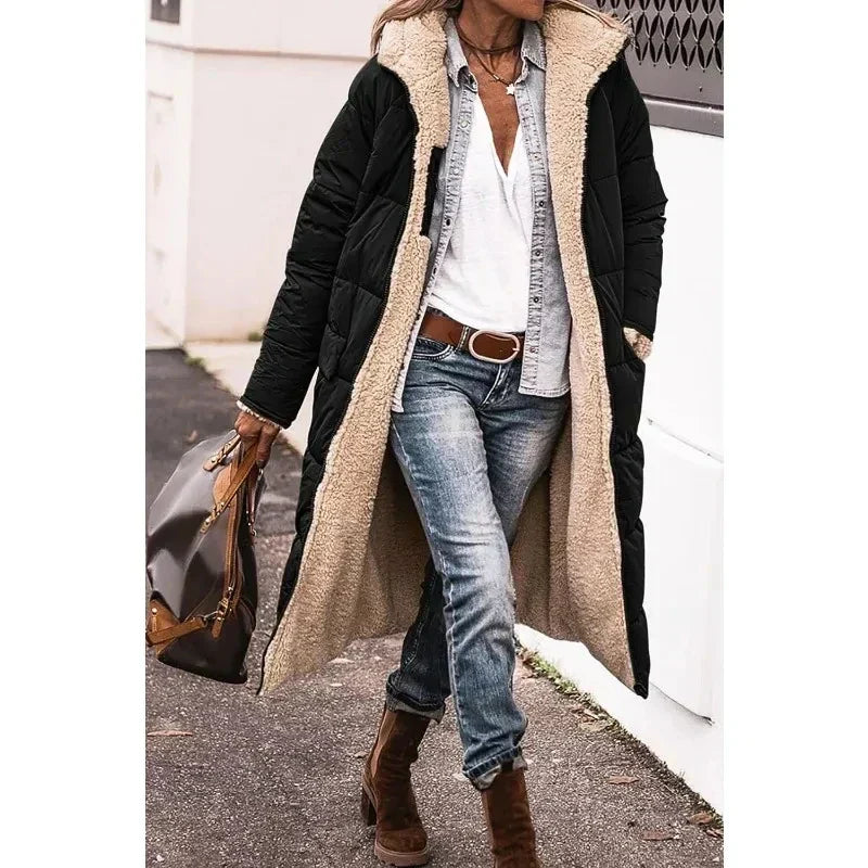 Ava - Oversized Sherpa-Lined Winter Coat