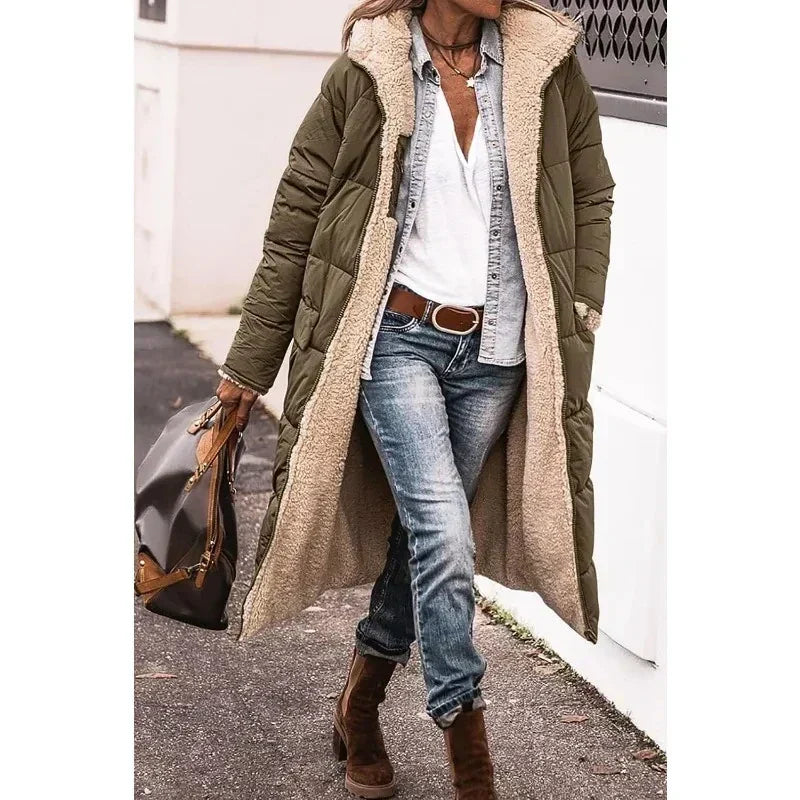 Ava - Oversized Sherpa-Lined Winter Coat
