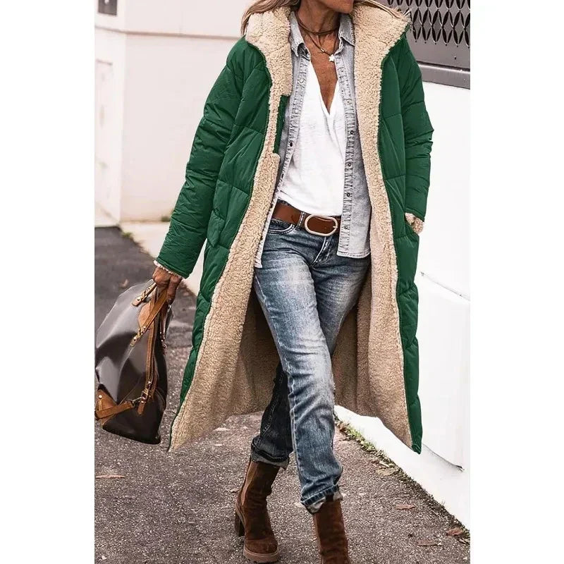 Ava - Oversized Sherpa-Lined Winter Coat