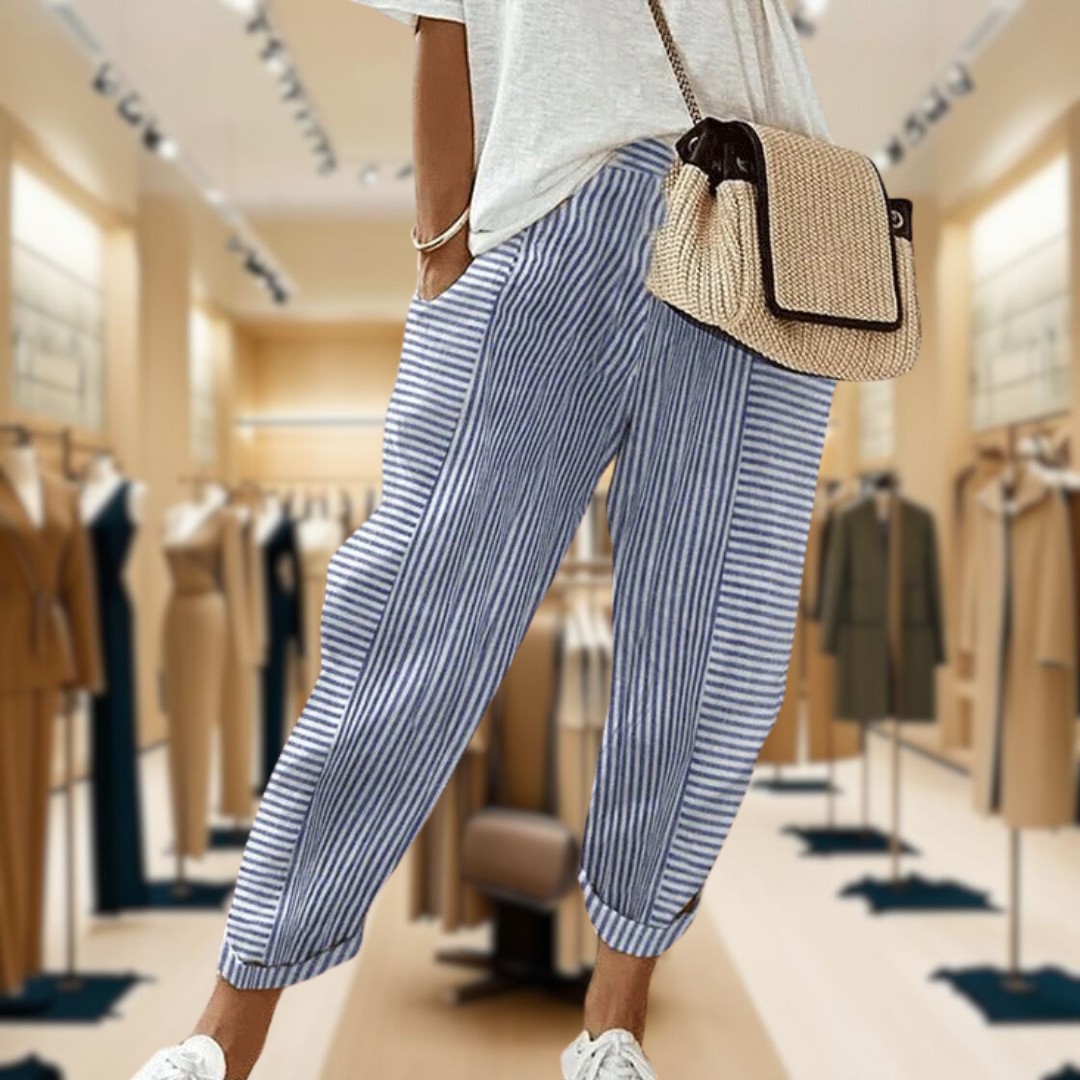 Kristin™ | Comfortable Striped Retro Pants