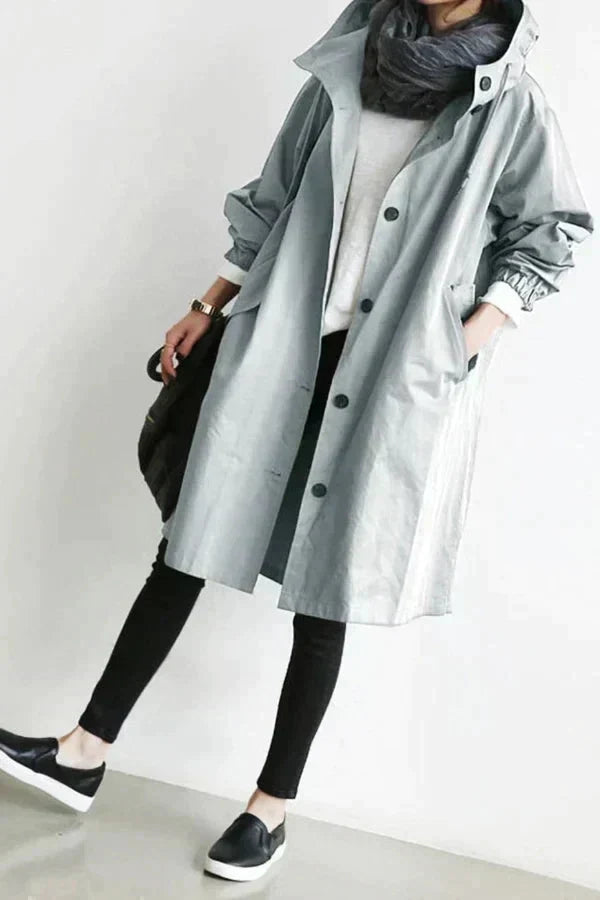 Lunara - Stylish Belted Trench Coat