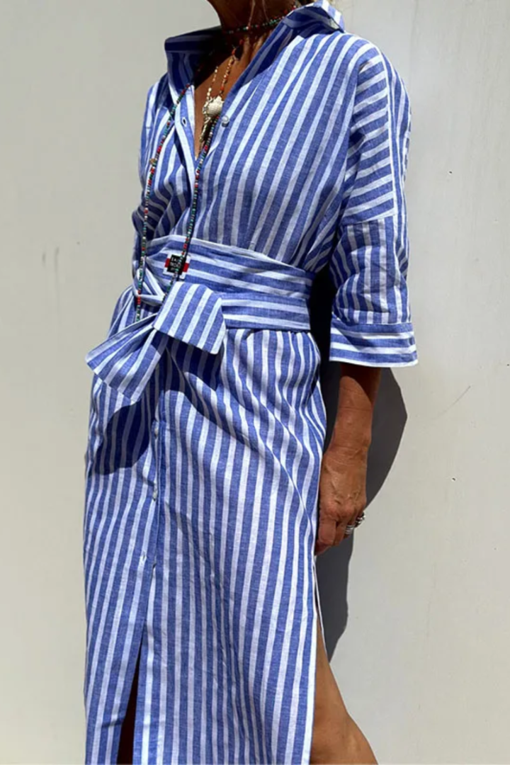 NOVERA™ | Elegant striped shirt dress Success