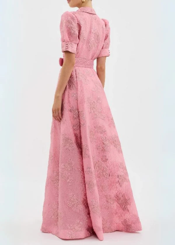 Annmarie™ | Elegant Short Puff Sleeve Dress