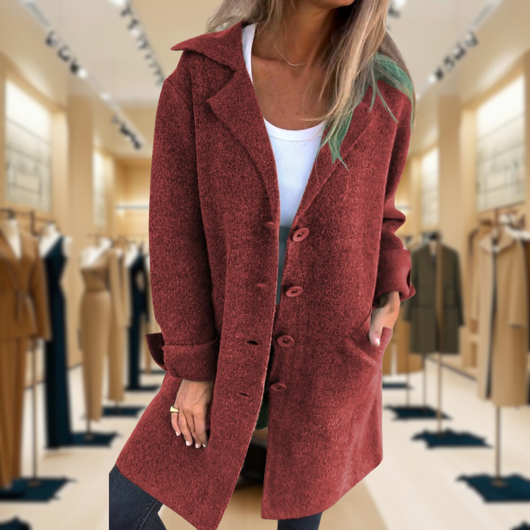 Ada™ | Stylish Long Knit Coat