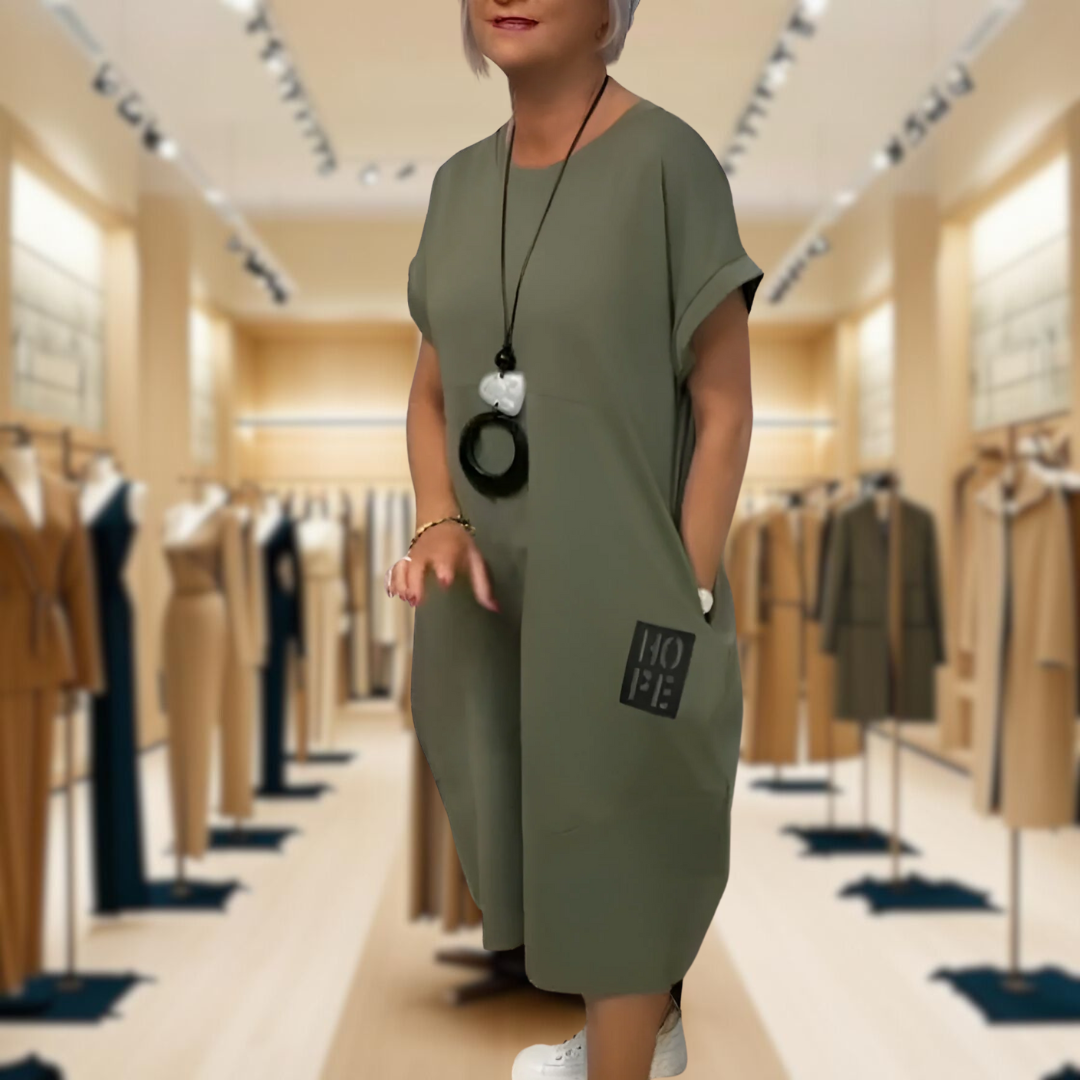 Addison™ - Stylish Short Sleeved Dress