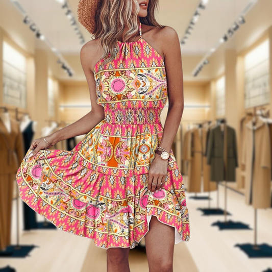 Angela™ - Chic Halter Dress