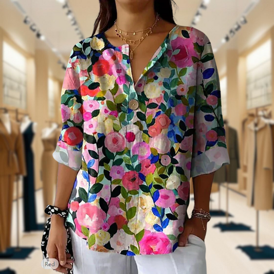Alana | Floral Breeze Shirt
