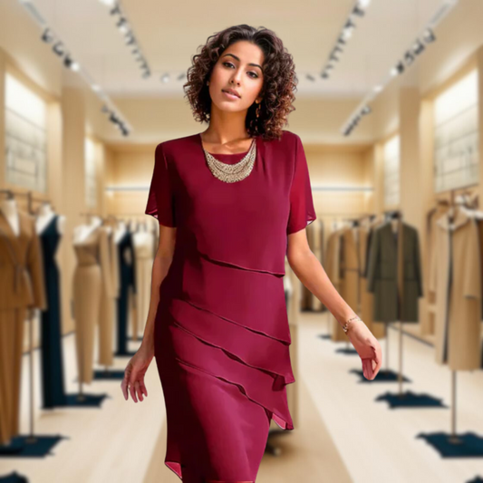Lea | Layered Chiffon Dress