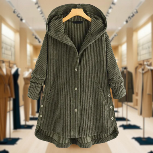 Mavis™ | Cozy Corduroy Hooded Coat