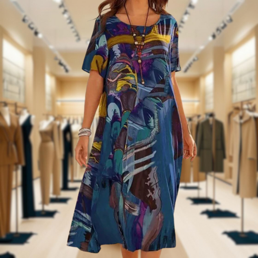 Ahorangi™ | Comfy Printed Dress