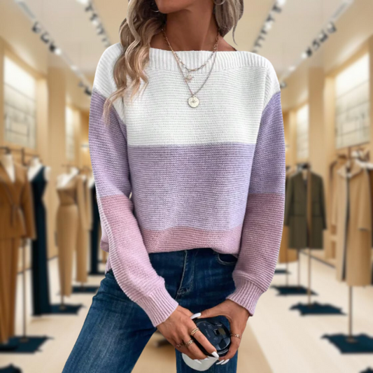 Kim™ | Elegant Tri-Colour Sweater