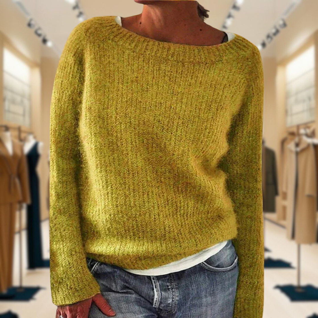 Claire™ | Cozy Ribbed Knit Sweater