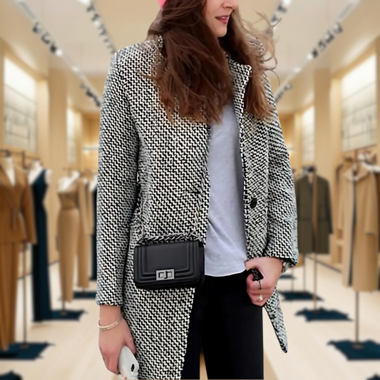 Klara™ | Elegant Long Wool Coat
