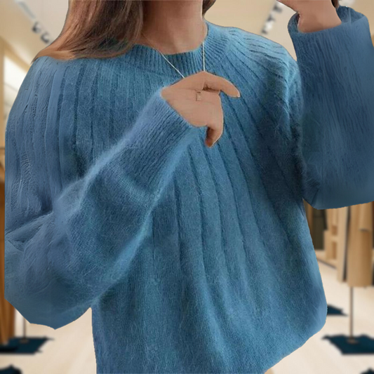 Caitlin™ | Stylish Ribbed Knit Sweater