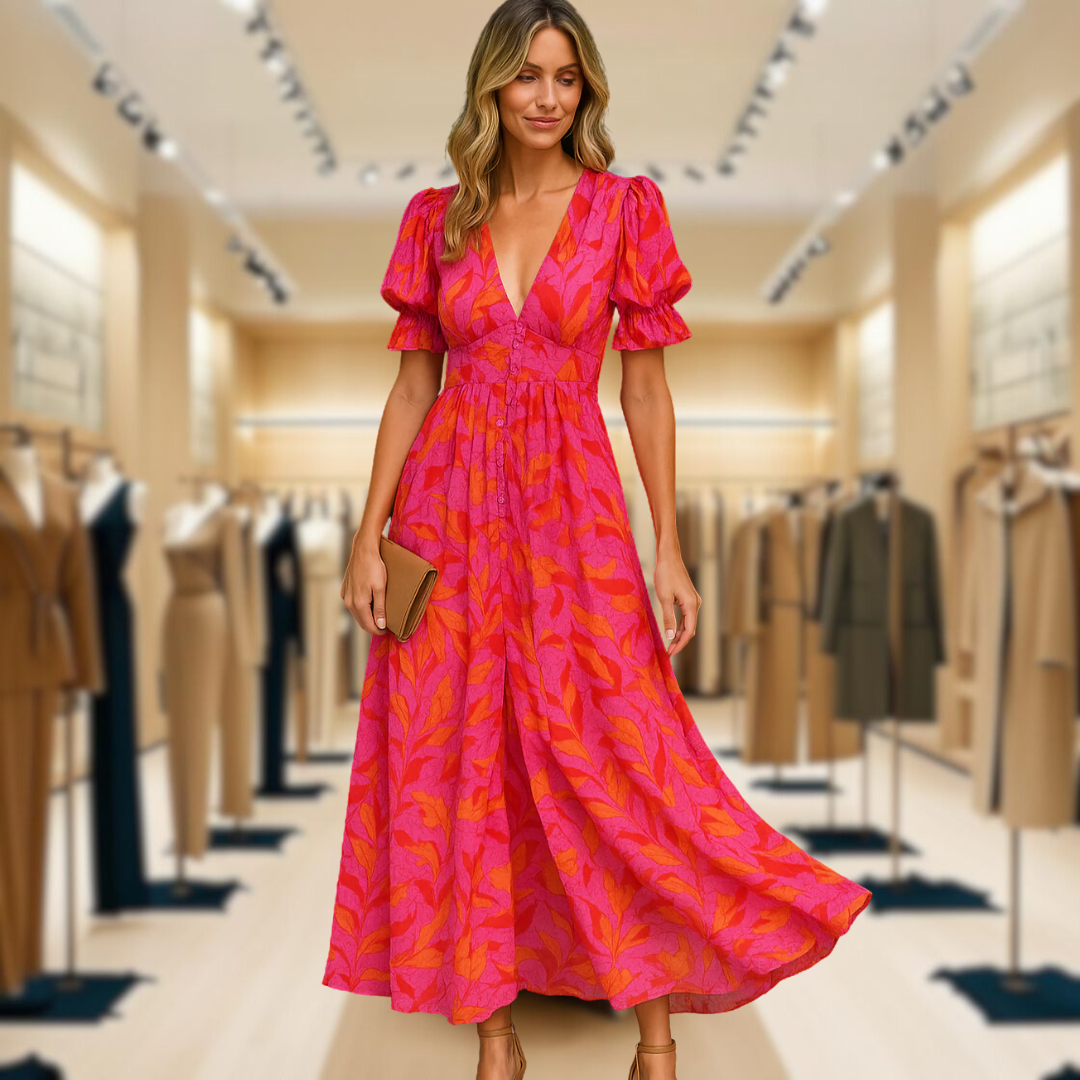 Fleur™ | Flattering Elegant Maxi Dress