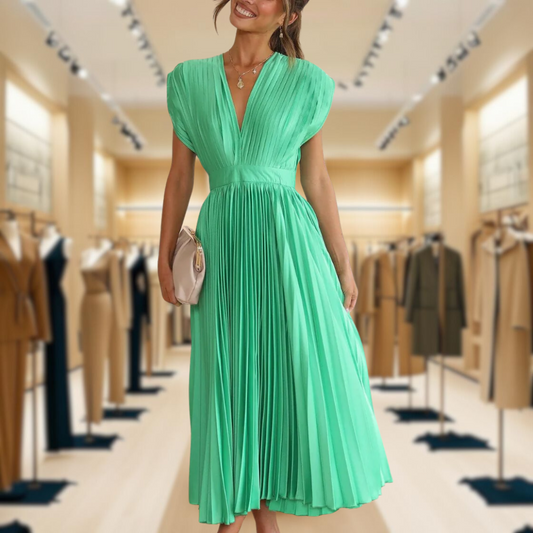 Ami™ | Chic Pleated Women's Dress