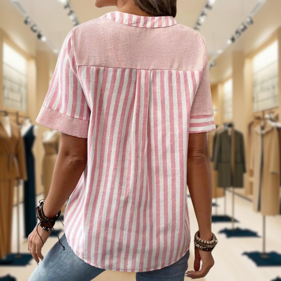 Lila | Soft Striped Blouse